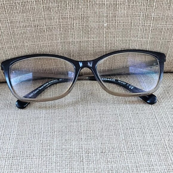 Coach Women Eyeglasses Frame Denim Taupe Glitter Gradient 54[]15 135 Glasses - Picture 7 of 12